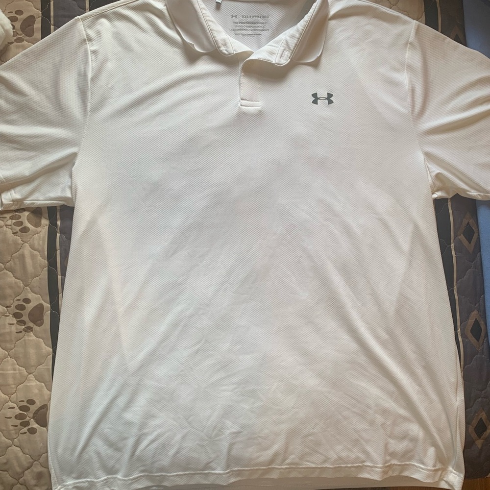 Under Armour Men's Classic White Polo